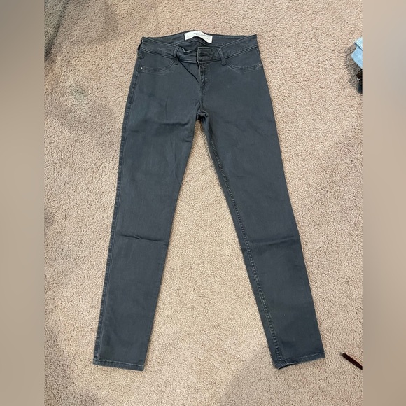 Women's ABERCROMBIE & FITCH New York Gray Denim Jeans - Picture 1 of 9